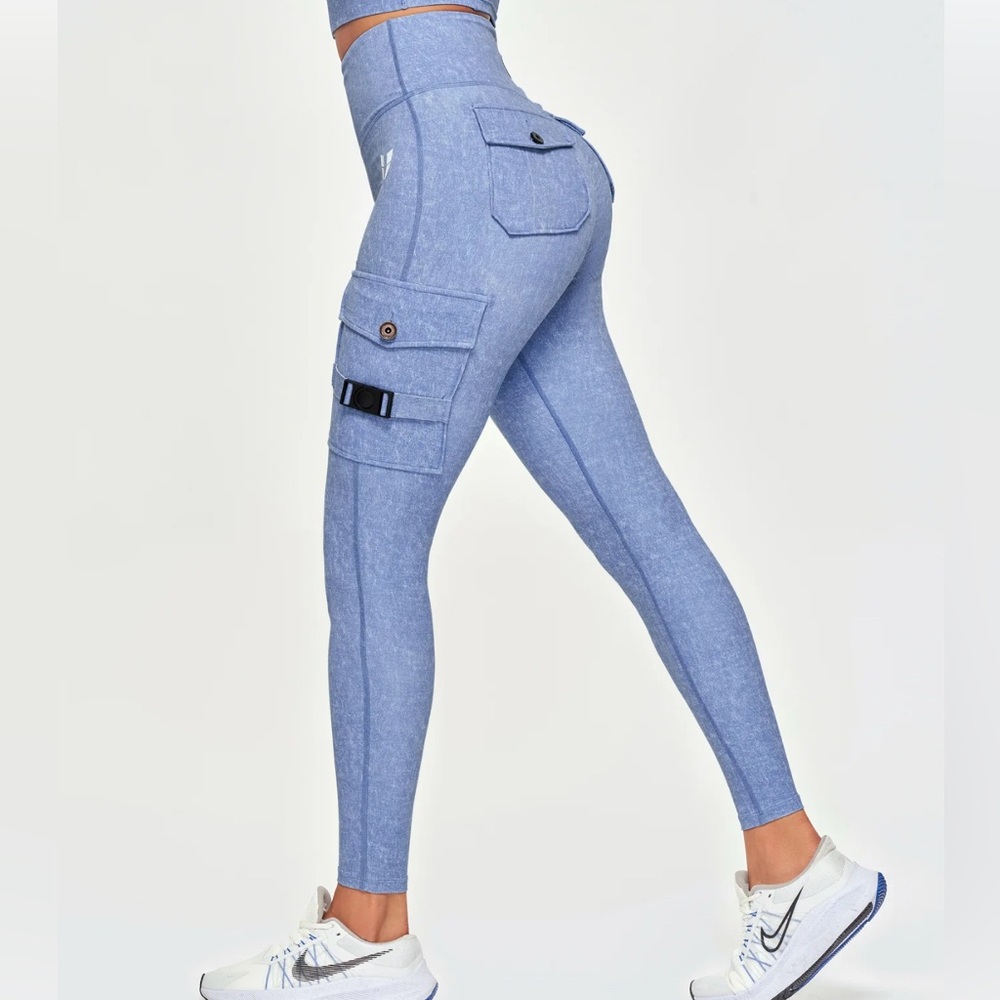 Firmabs Light Blue Cargo Leggings